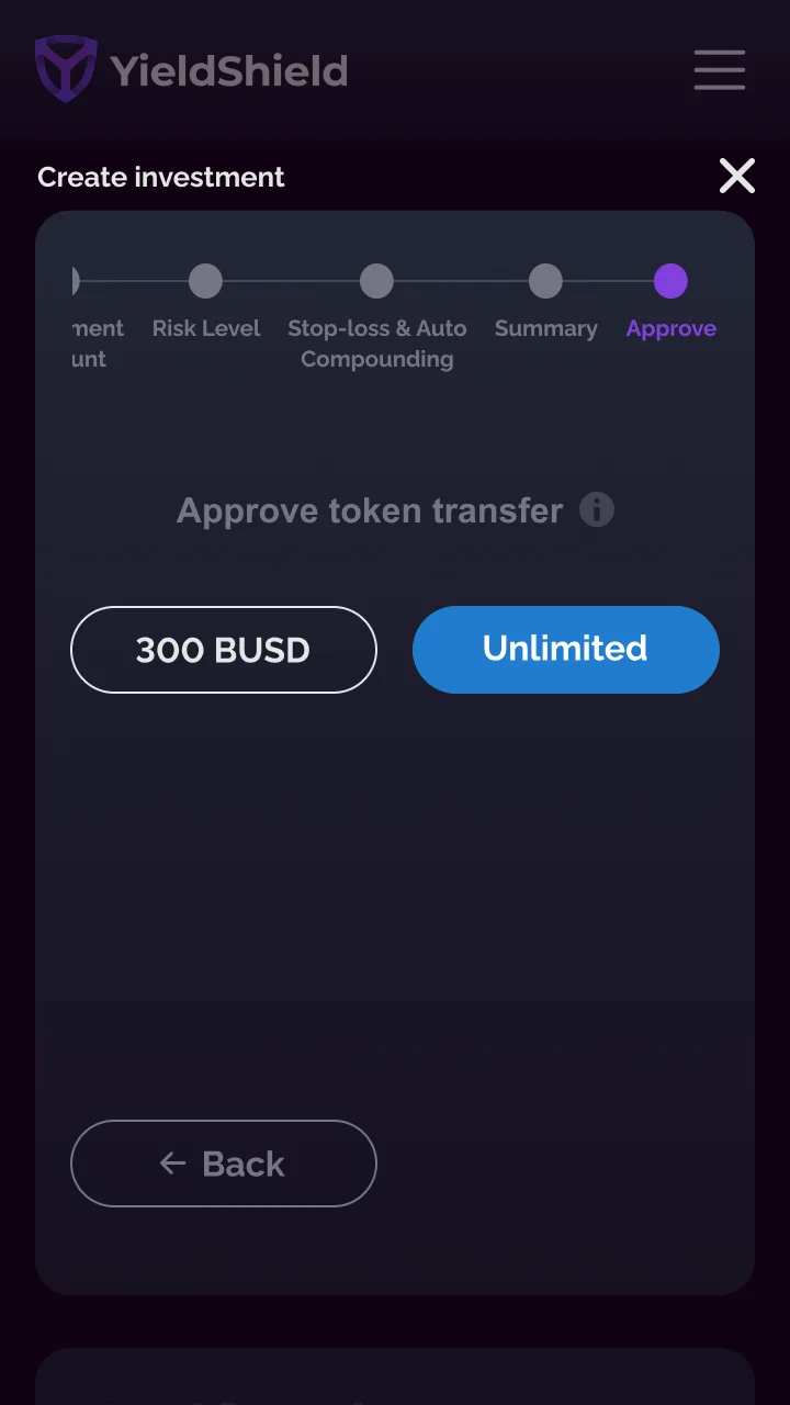 Step 6 - Wallet approval