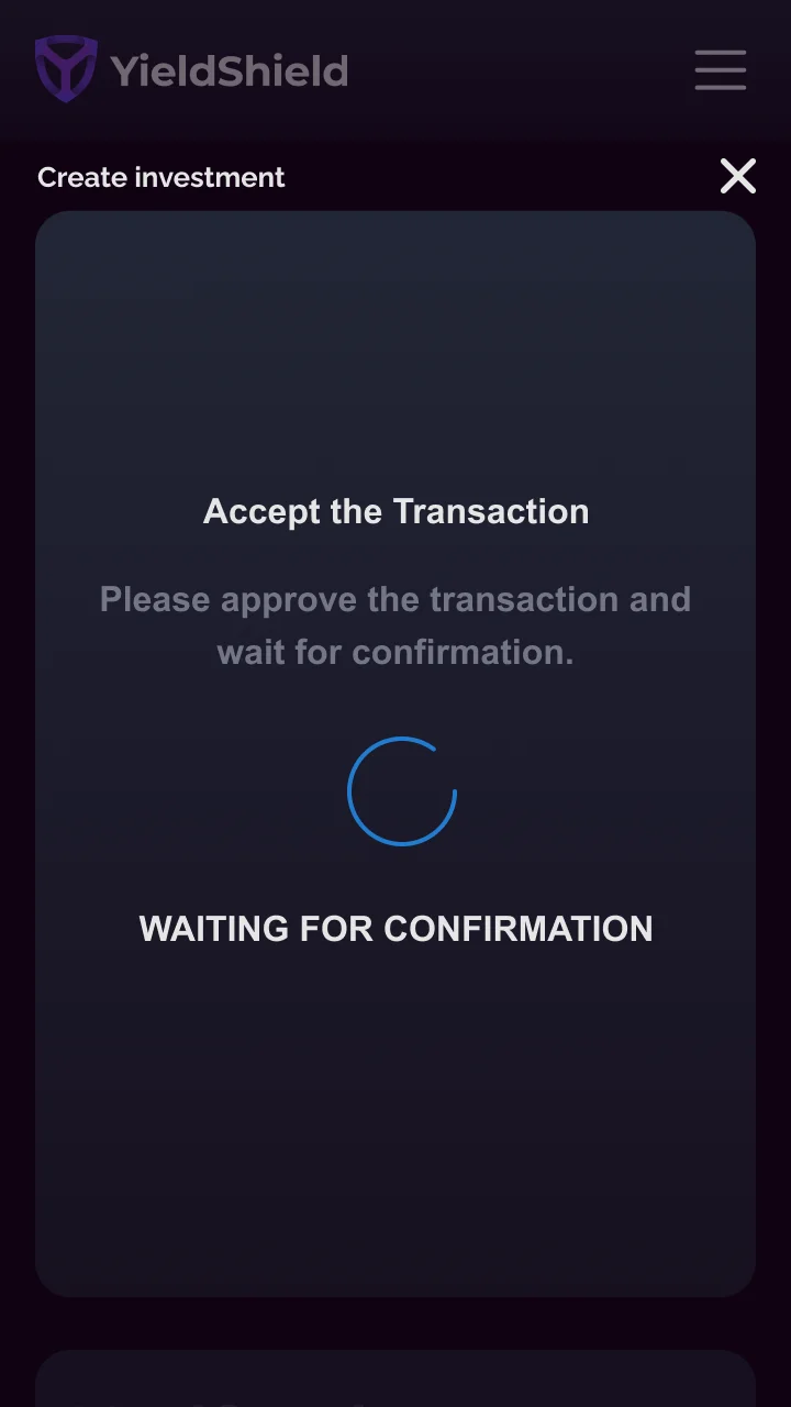 Step 7 - Confirmation